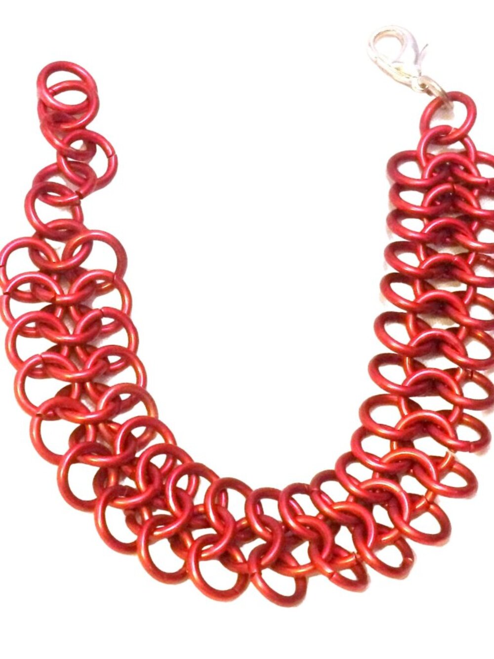Red European 4 In 1 Chainmail Bracelet 1270